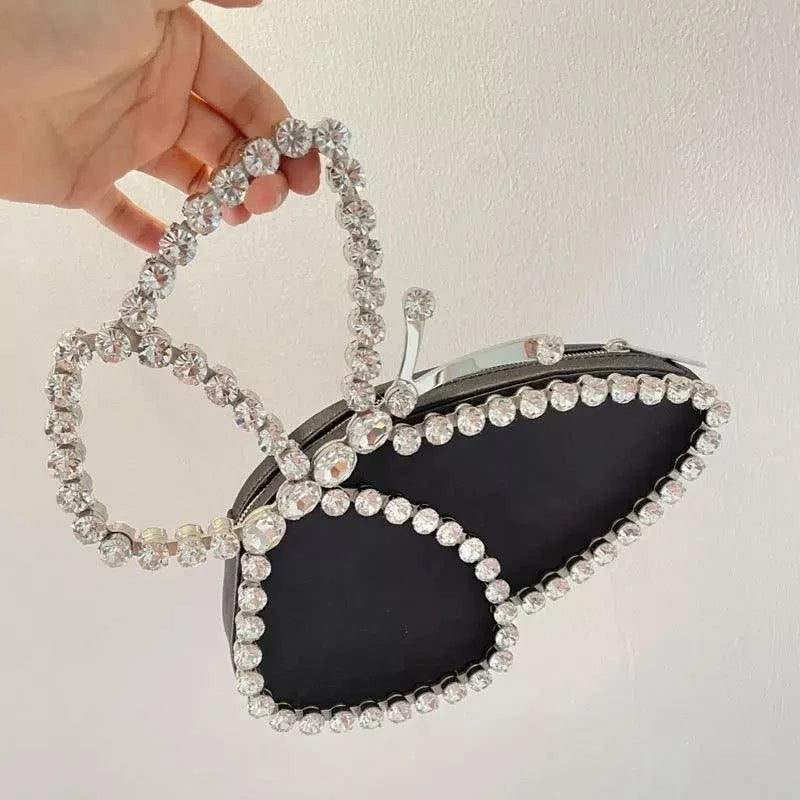 Butterfly Diamond Clutch Bag Fashion Closet Clothing