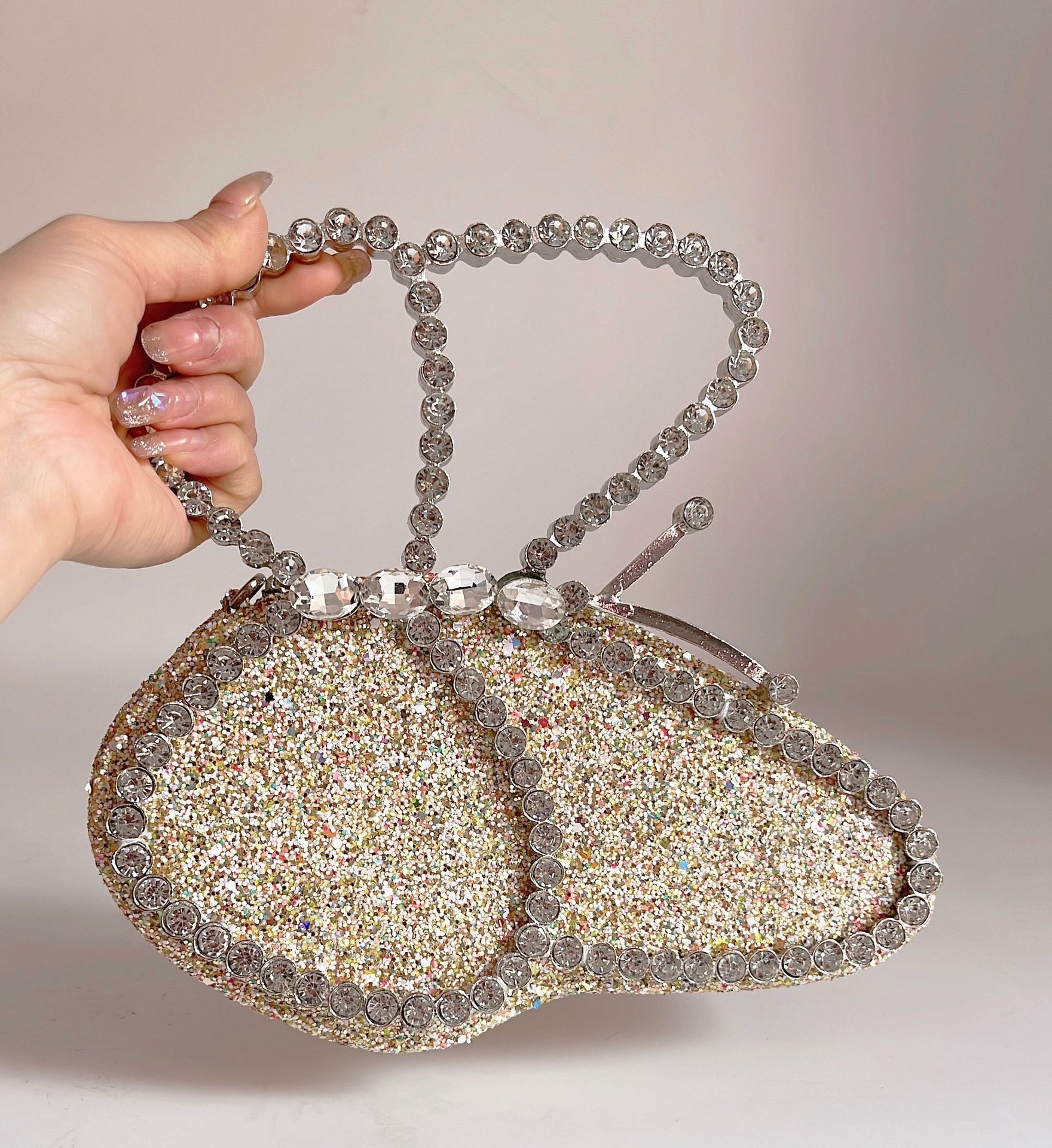 Rhinestone and Crystals Butterfly Bag