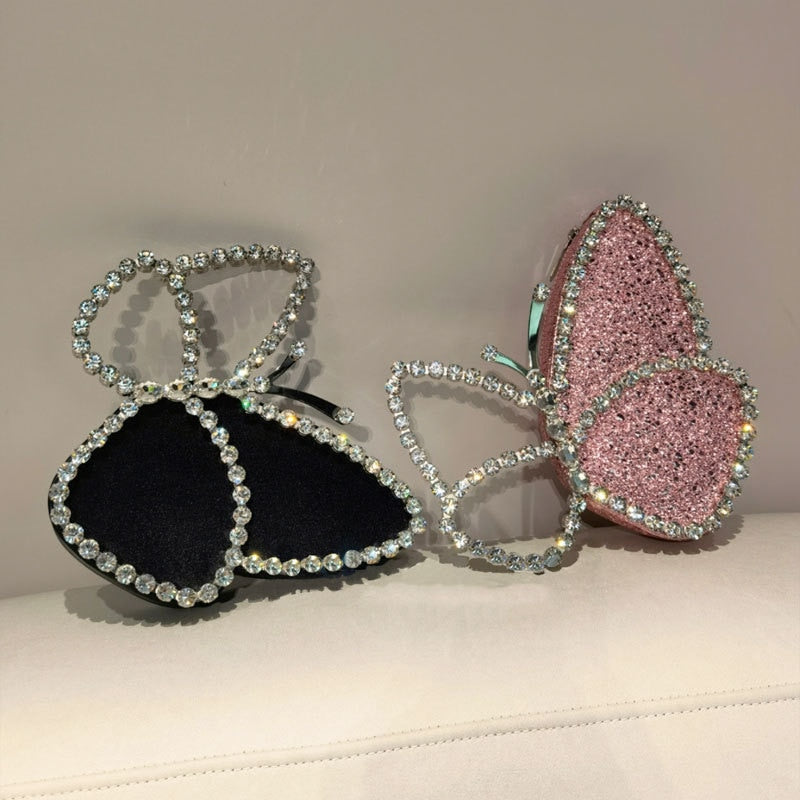 Butterfly Diamond Clutch Bag Fashion Closet Clothing