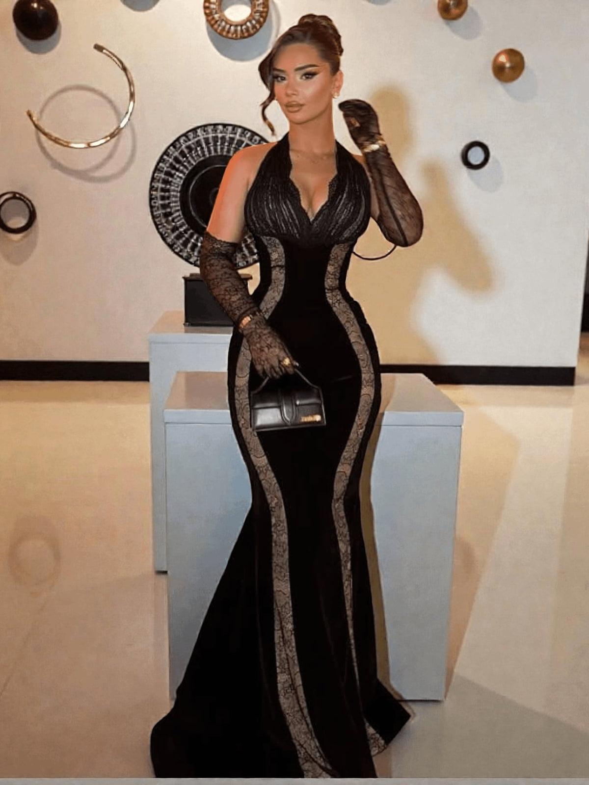Marissa Mesh Maxi Dress