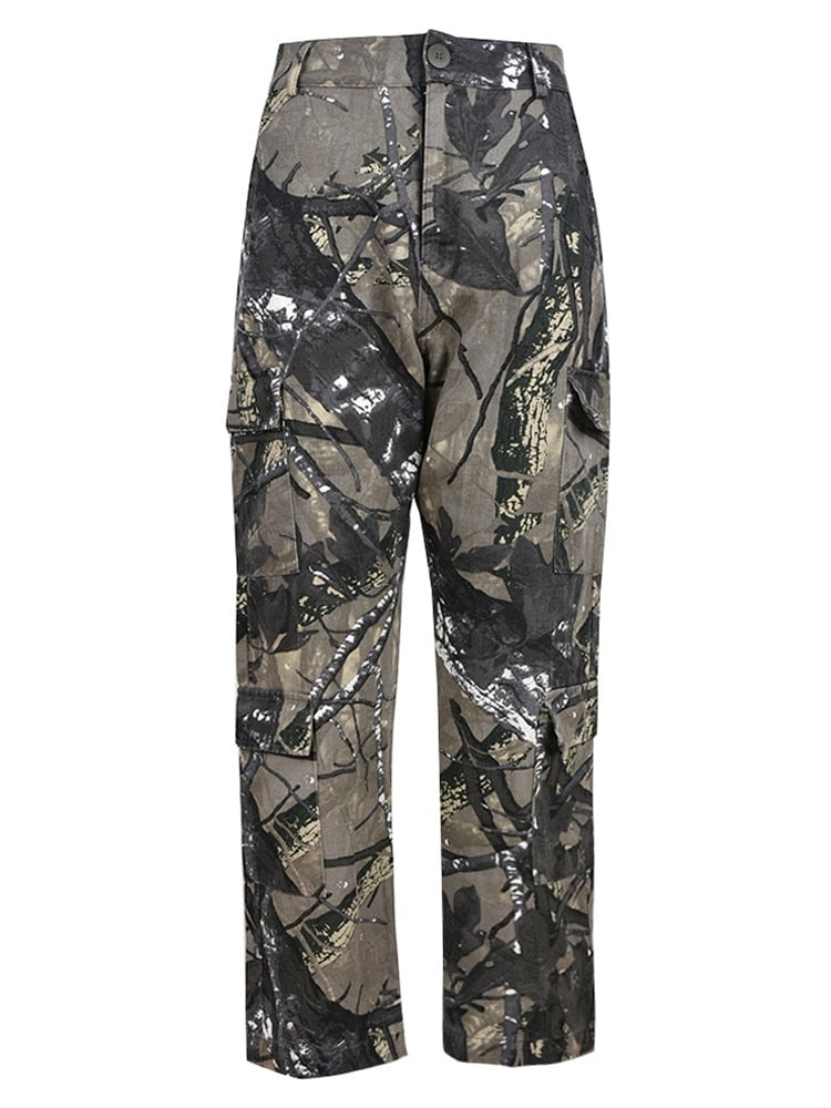 Camouflage Cargo Pants Fashion Closet Clothing