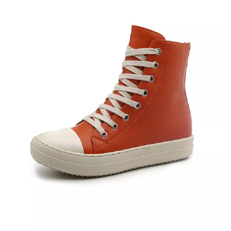 Canvas leather Ankle Boots Fashion Closet Clothing