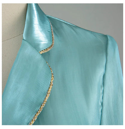 Caria Feather Jacket/Dress Fashion Closet Clothing