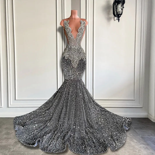 Carli Sequin Mermaid Dress Fashion Closet Clothing