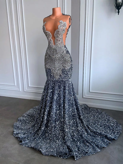 Carli Sequin Mermaid Dress Fashion Closet Clothing