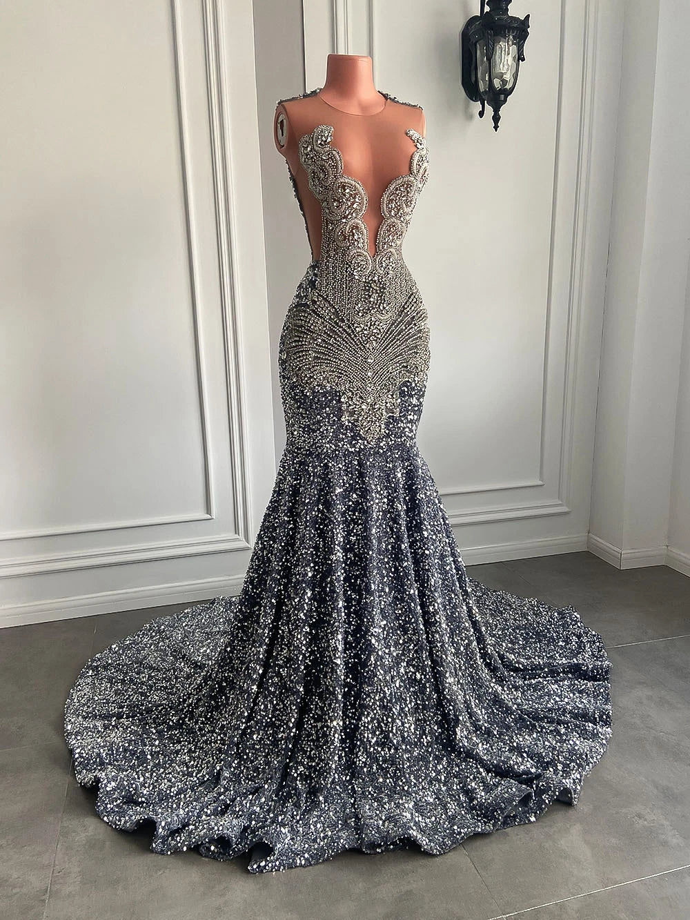 Carli Sequin Mermaid Dress Fashion Closet Clothing
