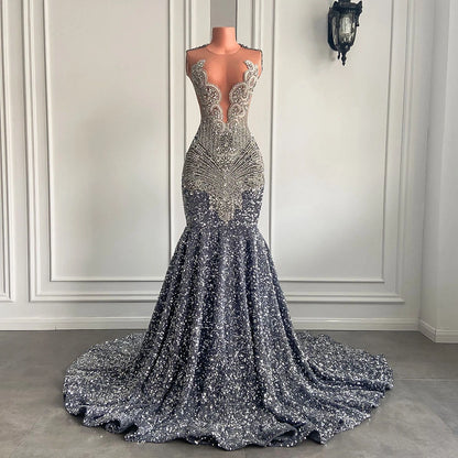 Carli Sequin Mermaid Dress Fashion Closet Clothing