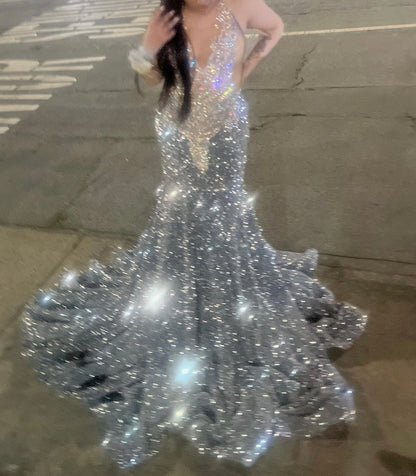 Carli Sequin Mermaid Dress Fashion Closet Clothing