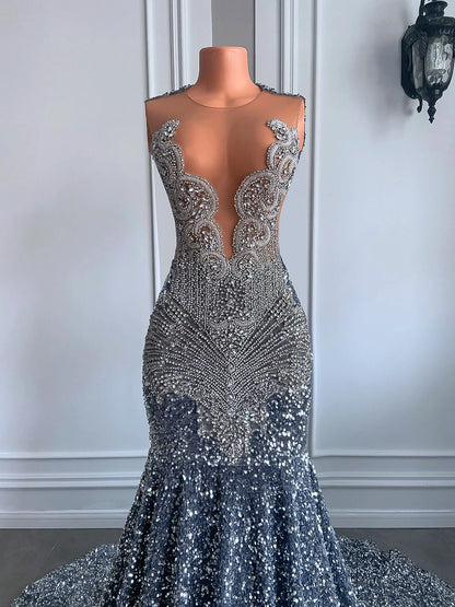 Carli Sequin Mermaid Dress Fashion Closet Clothing