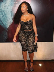 Carolyn Mesh Pants Set Fashion Closet Clothing