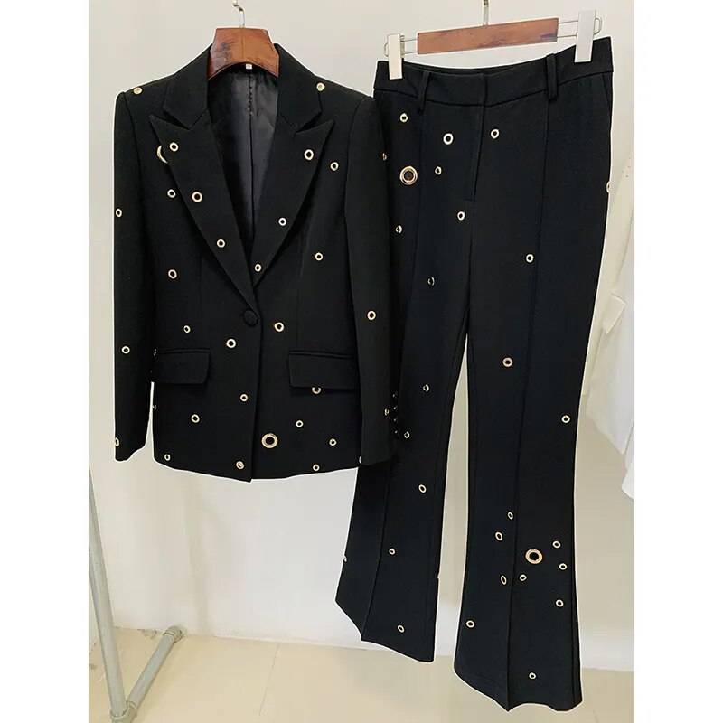 Cassandra Blazer Pants Set Fashion Closet Clothing