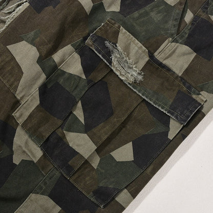 Casual Camouflage Maxi Cargo Skirt Fashion Closet Clothing