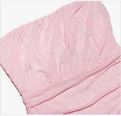 Chic Gradient Pleated Bodycon Dress Fashion Closet Clothing