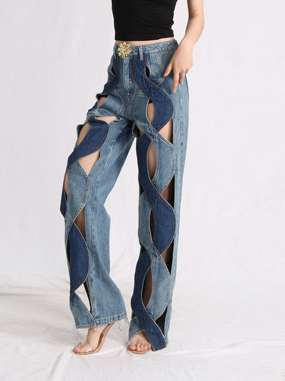 Chicly High Waist Jeans Fashion Closet Clothing