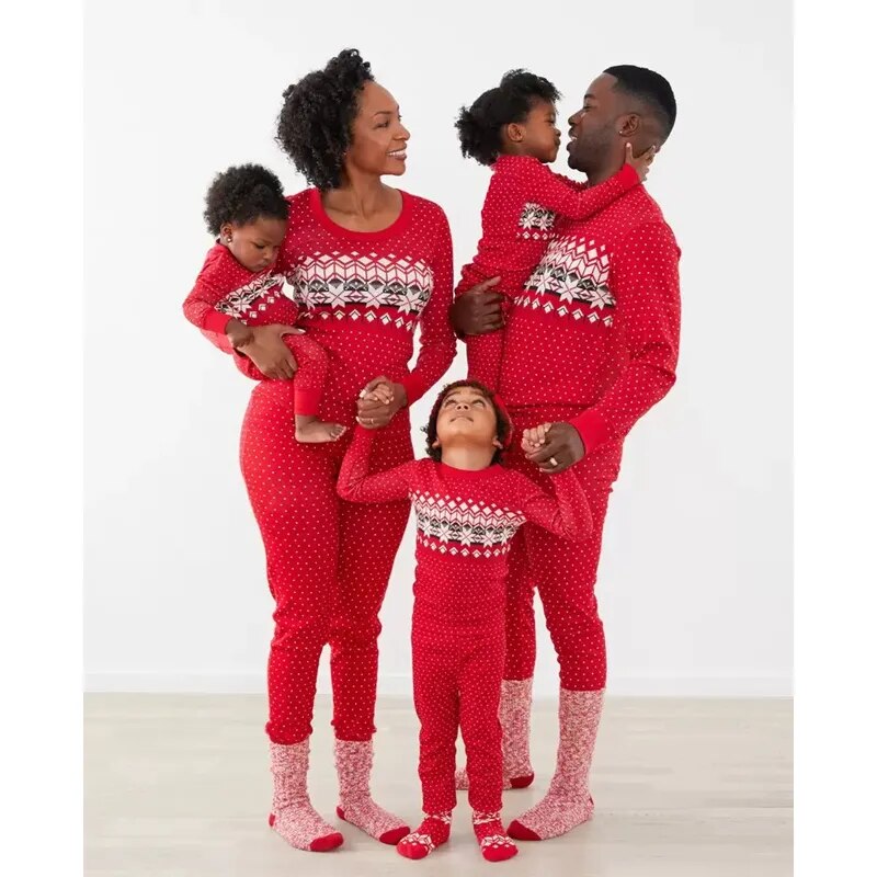 Christmas Family Pajamas Set Fashion Closet Clothing