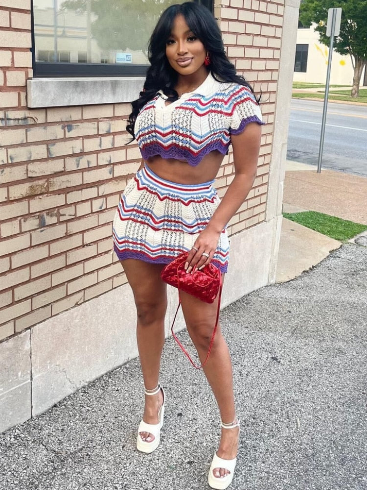 Crochet Skirts and Fashion Outfits