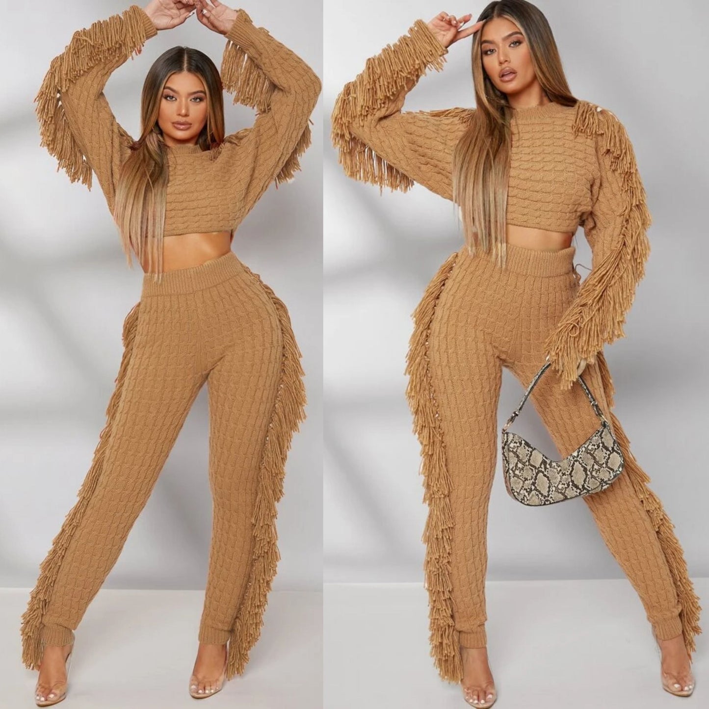 Cozy Knit Sweater Pants Set Fashion Closet Clothing