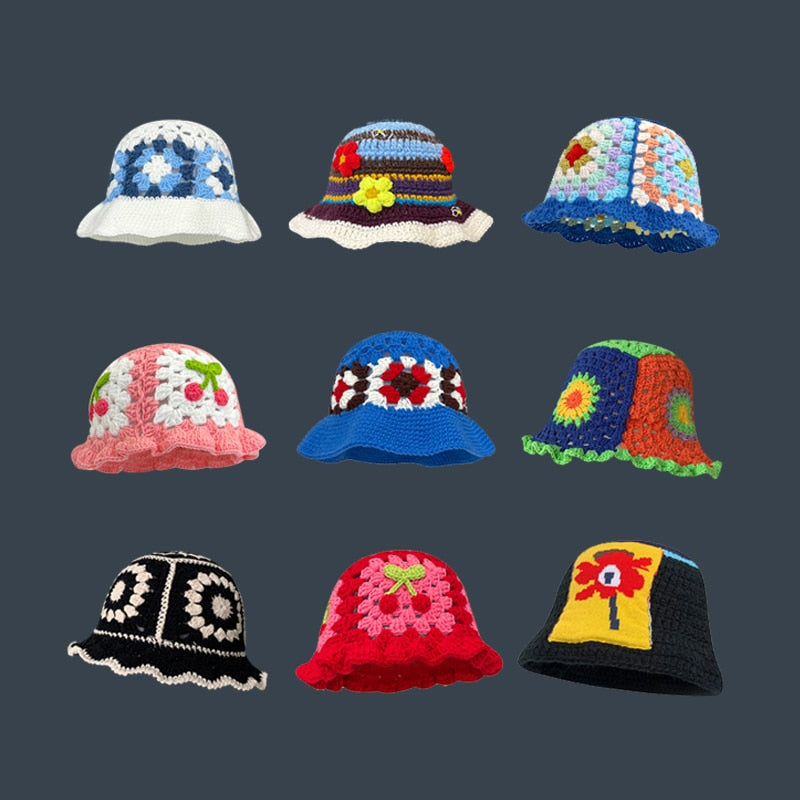 Crochet Bucket Hat Fashion Closet Clothing