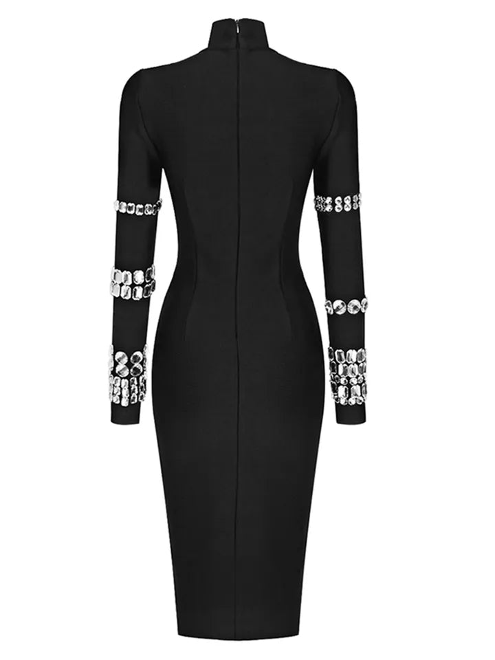 Crystal Luxury Bandage Midi Dress Crystal Luxury Bandage Midi Dress