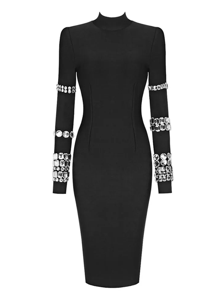 Crystal Luxury Bandage Midi Dress Crystal Luxury Bandage Midi Dress