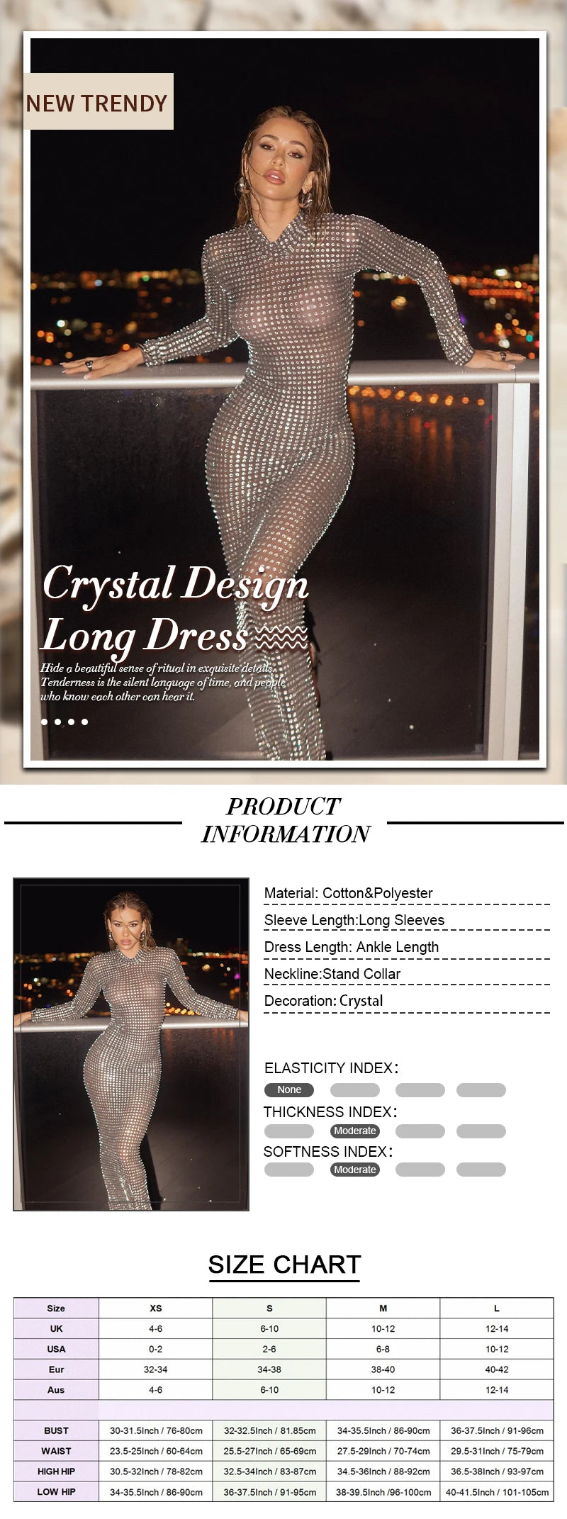 Crystal Mesh Dress Fashion Closet Clothing