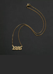 Custom Year of Birth Necklaces Fashion Closet Clothing