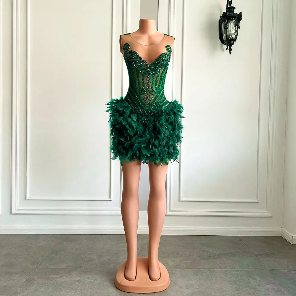 Danni Feather Dress Fashion Closet Clothing