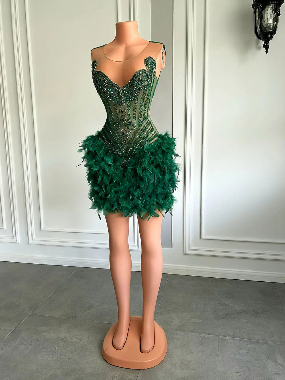 Danni Feather Dress Fashion Closet Clothing