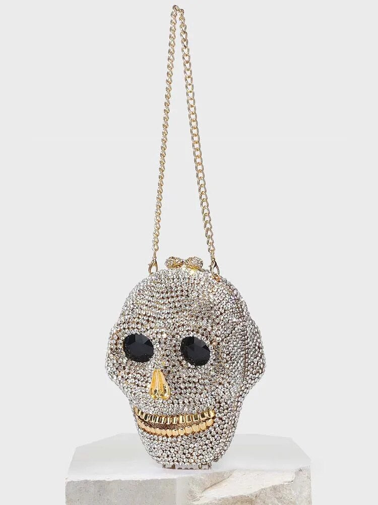 Diamond Skull Clutch Bag Fashion Closet Clothing