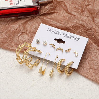 Exquisite Earrings Set Fashion Closet Clothing