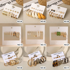 Exquisite Earrings Set Fashion Closet Clothing
