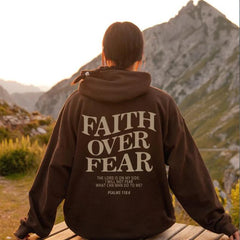 Faith Over Fear Hoodie Shirt (Unisex) Fashion Closet Clothing