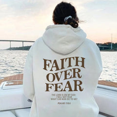 Faith Over Fear Hoodie Shirt (Unisex) Fashion Closet Clothing