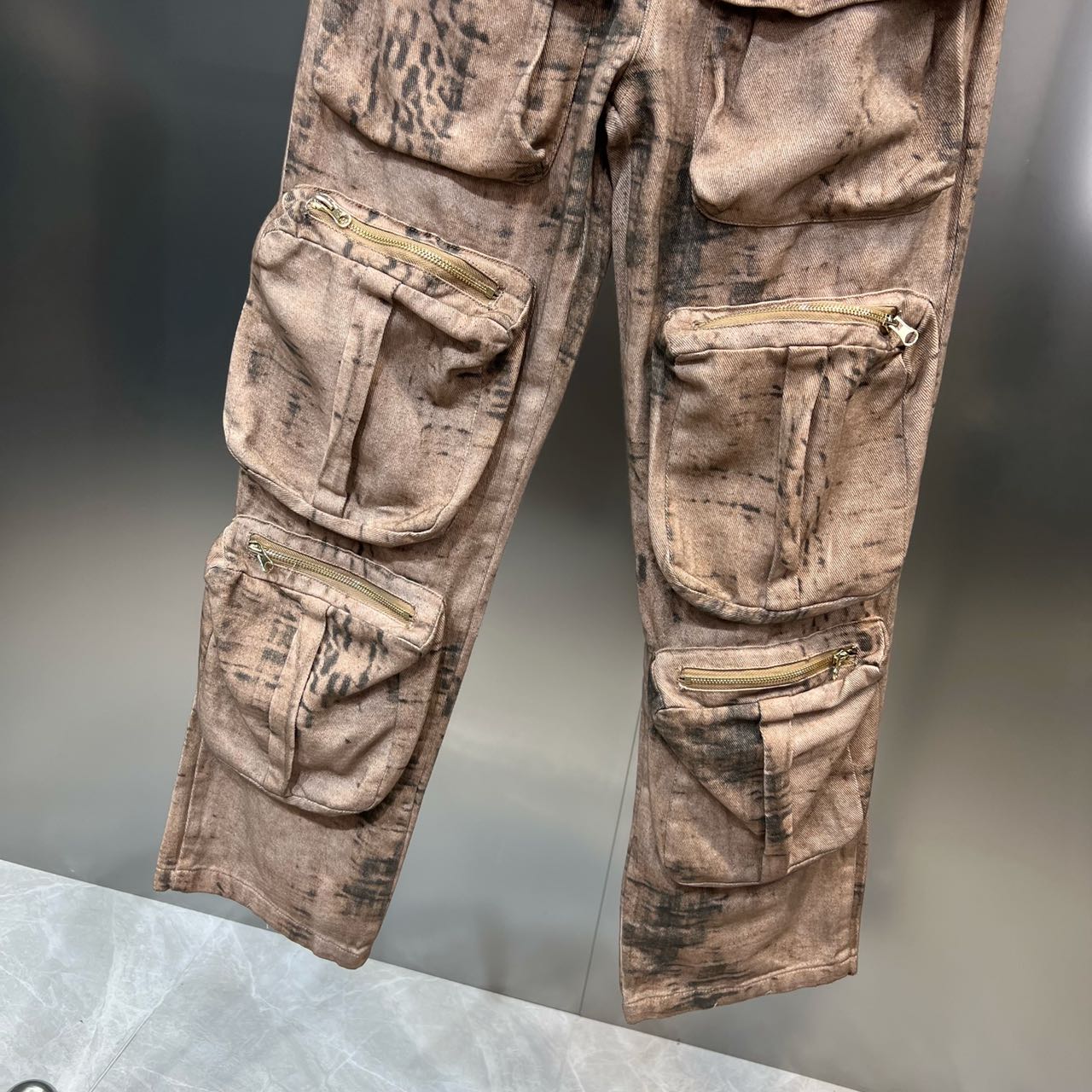 Fancy Multi Pocket Cargo Jeans