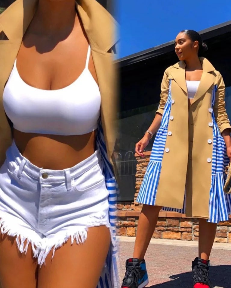 Fashionably Trench Coat Fashion Closet Clothing