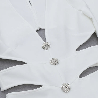 First Lady Bandage Midi Dress Fashion Closet Clothing