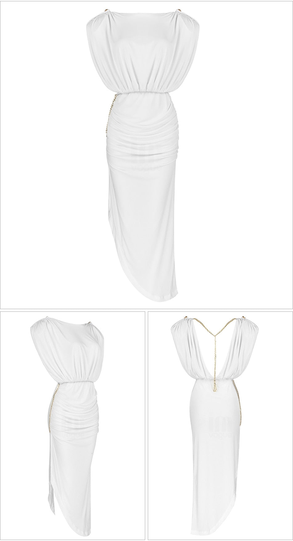 Florence Side Slit Midi Dress Fashion Closet Clothing