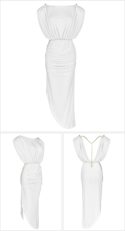 Florence Side Slit Midi Dress Fashion Closet Clothing