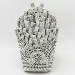 Fries Rainbow Clutch Bag Fashion Closet Clothing