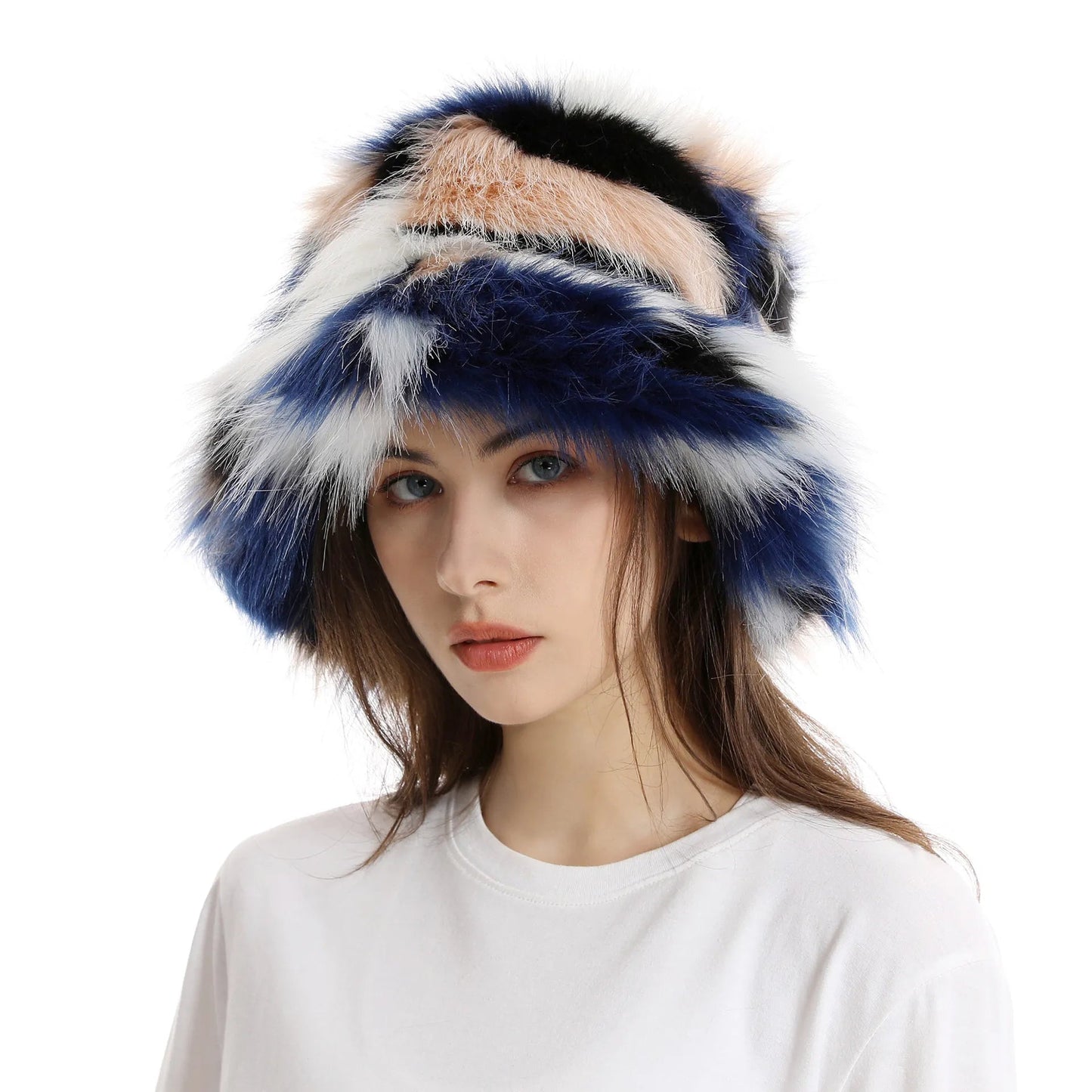 Fur Bucket Hat Fashion Closet Clothing