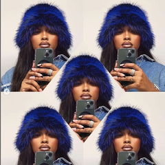 Fur Bucket Hat Fashion Closet Clothing