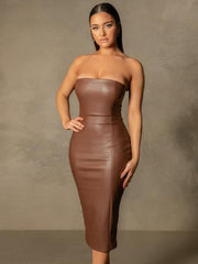 Glamorous Bodycon Midi Dress Fashion Closet Clothing