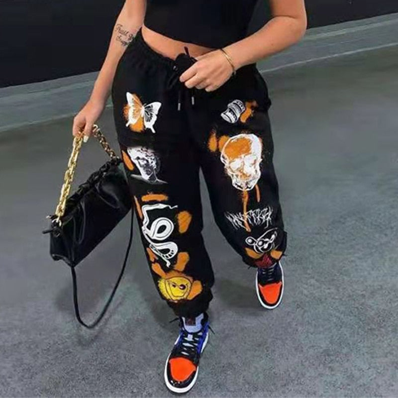 Graphic Sweatpants Fashion Closet Clothing