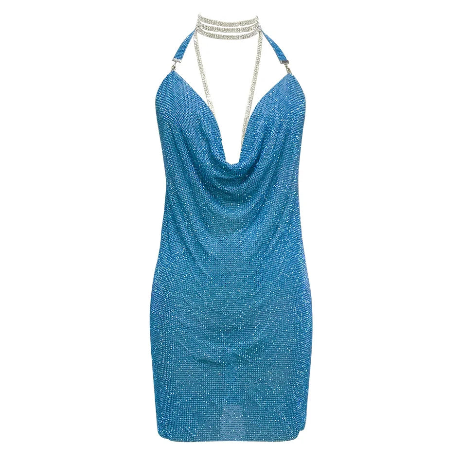 Kendall Rhinestone Mini Dress