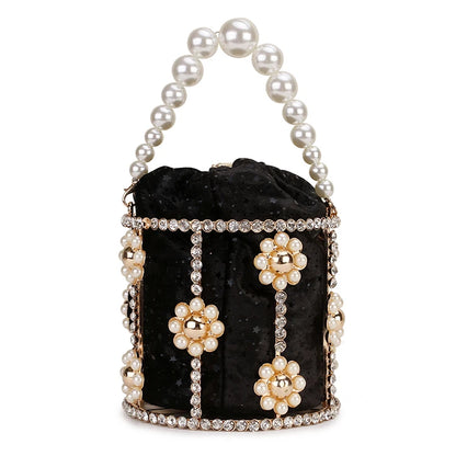 Diamonds Pearl Tote Bucket Bag