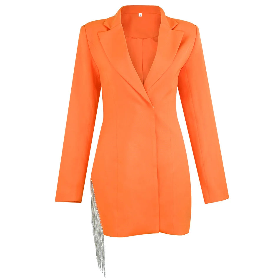 Dania Tassel Blazer Dress