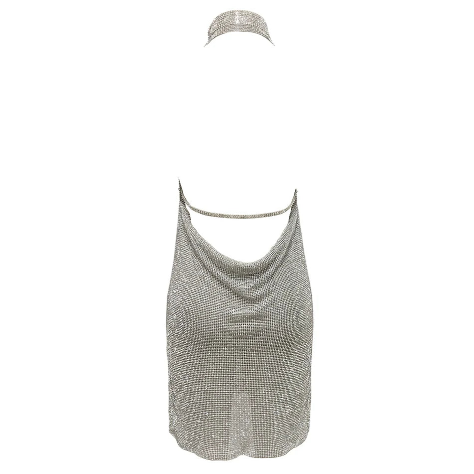 Kendall Rhinestone Mini Dress