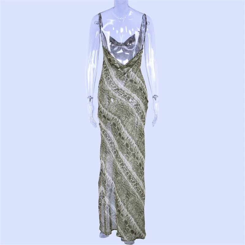 Zona Chiffon Maxi Sheer Dress