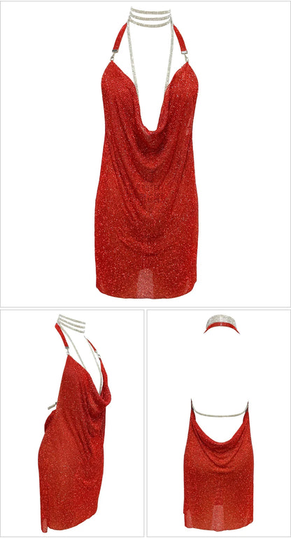 Kendall Rhinestone Mini Dress