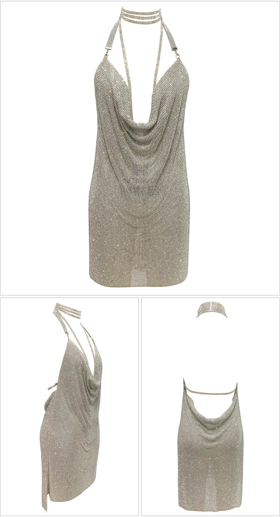 Kendall Rhinestone Mini Dress
